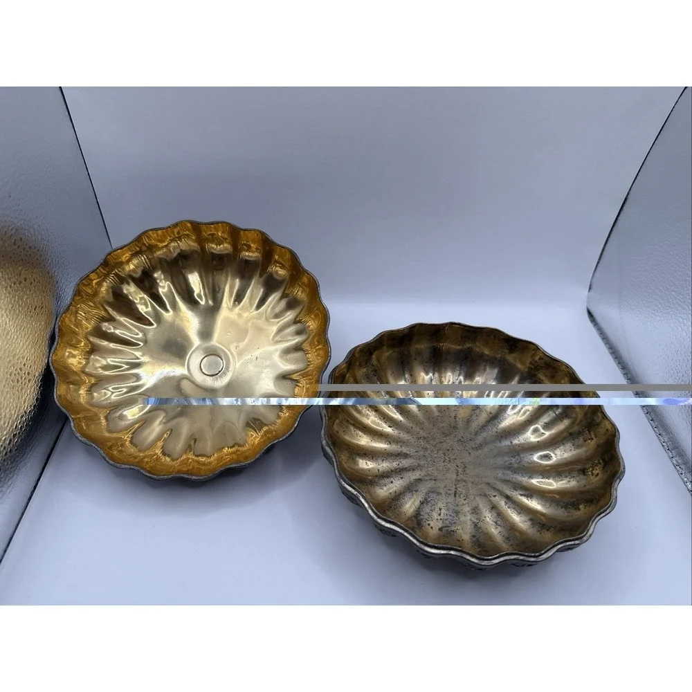 AUTUMN PUMPKIN TRINKET BOX CANDY DISH HIGHLANDS SILVER PLATE NON TARNISH VINTAGE